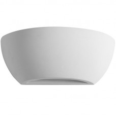 Γύψινη Απλίκα Τοίχου 1xE14 230V Οβάλ Διπλής κατεύθυνσης (Up-Down) 21-11018